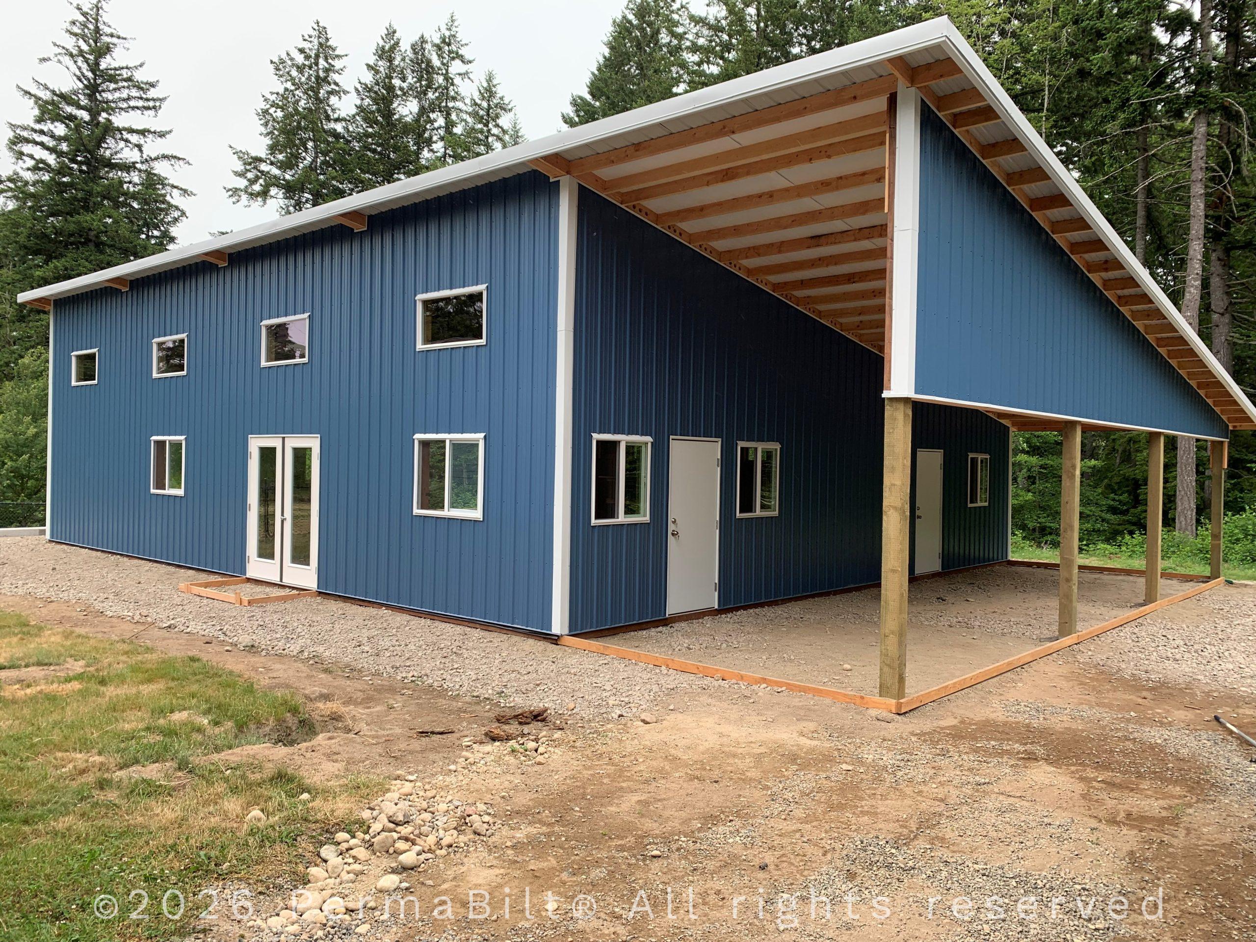 PermaBilt Modern with a Lean-to – Kitsap County
