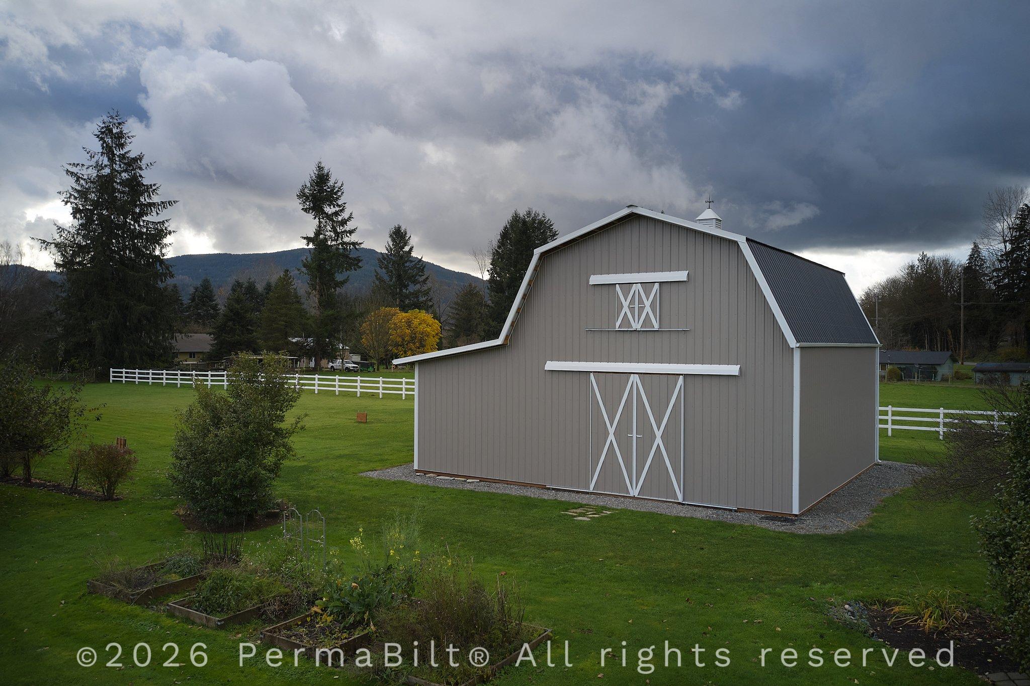 True Gambrel  Pole Building – Snohomish County