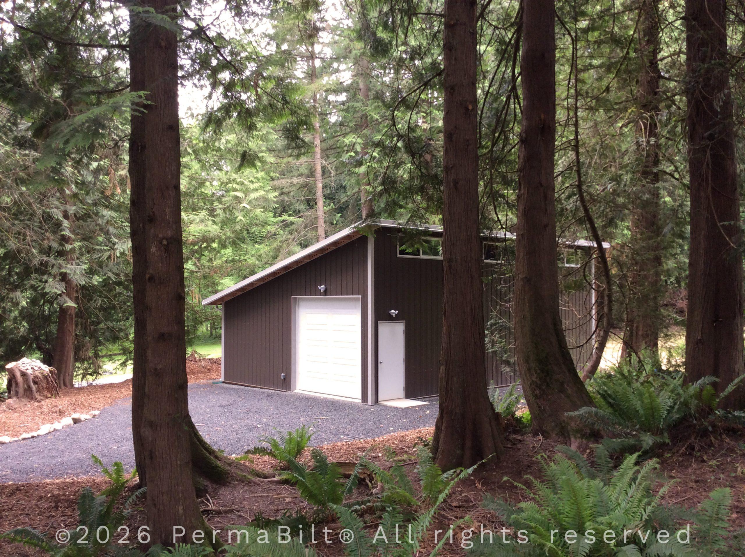 PermaBilt Modern Pole Building in Woodinville – King County
